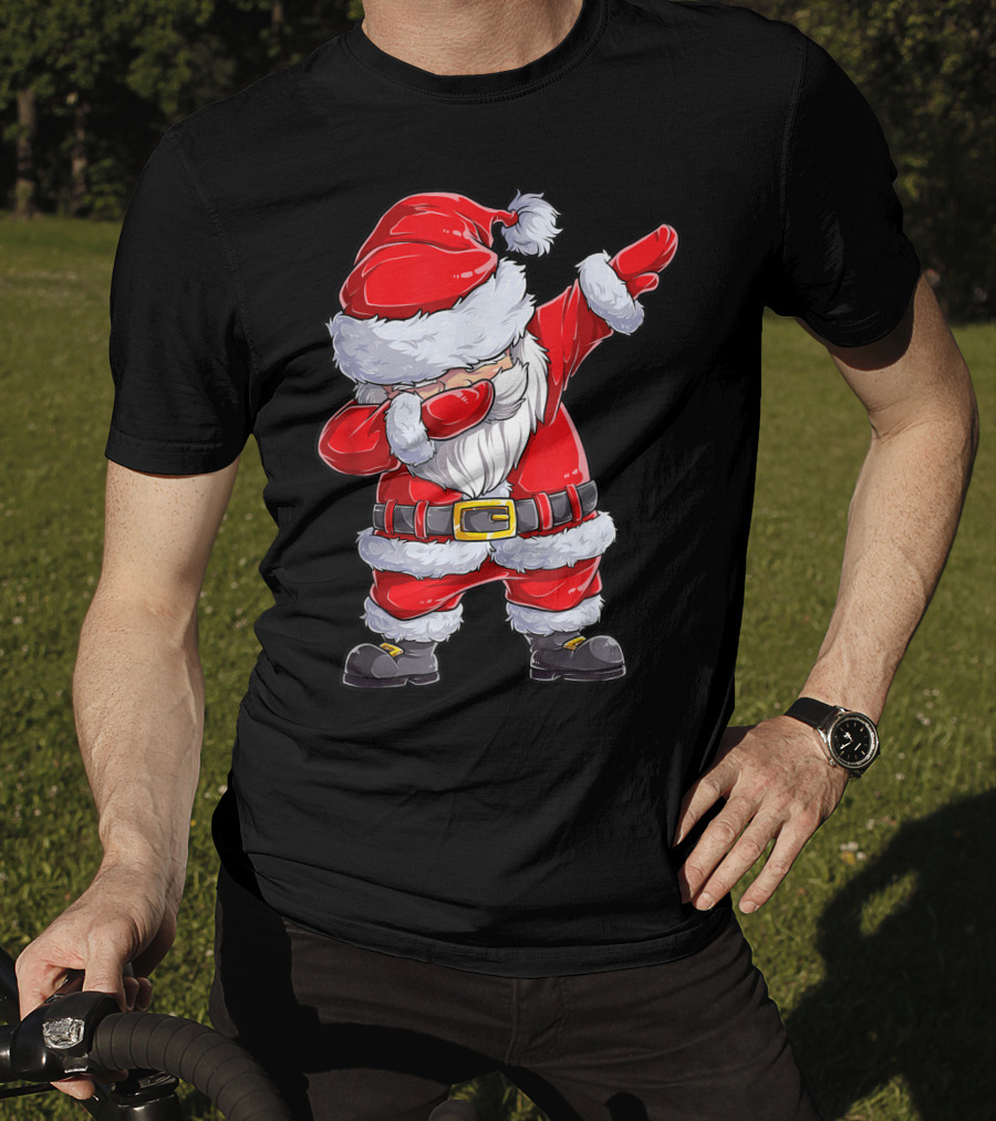 Dabbing Santa Claus Christmas Dance Pose T-Shirt
