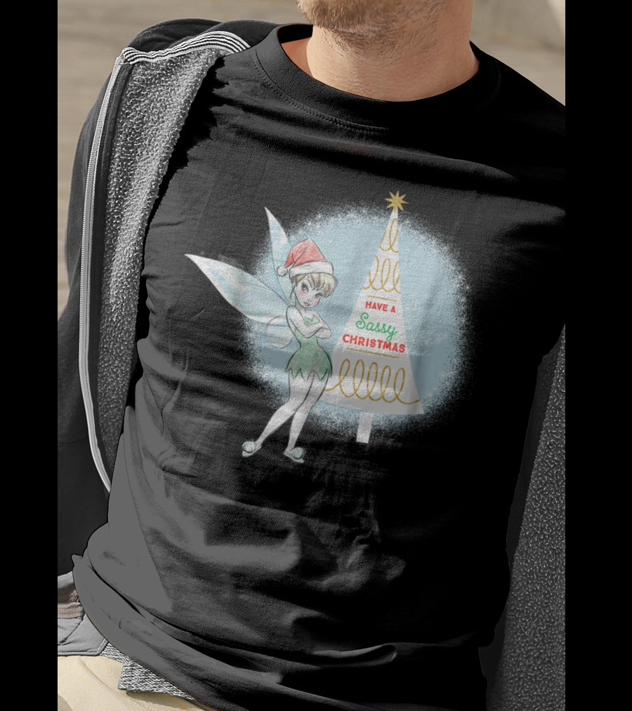 Disney Tinker Bell Have A Sassy Christmas Holiday T-Shirt