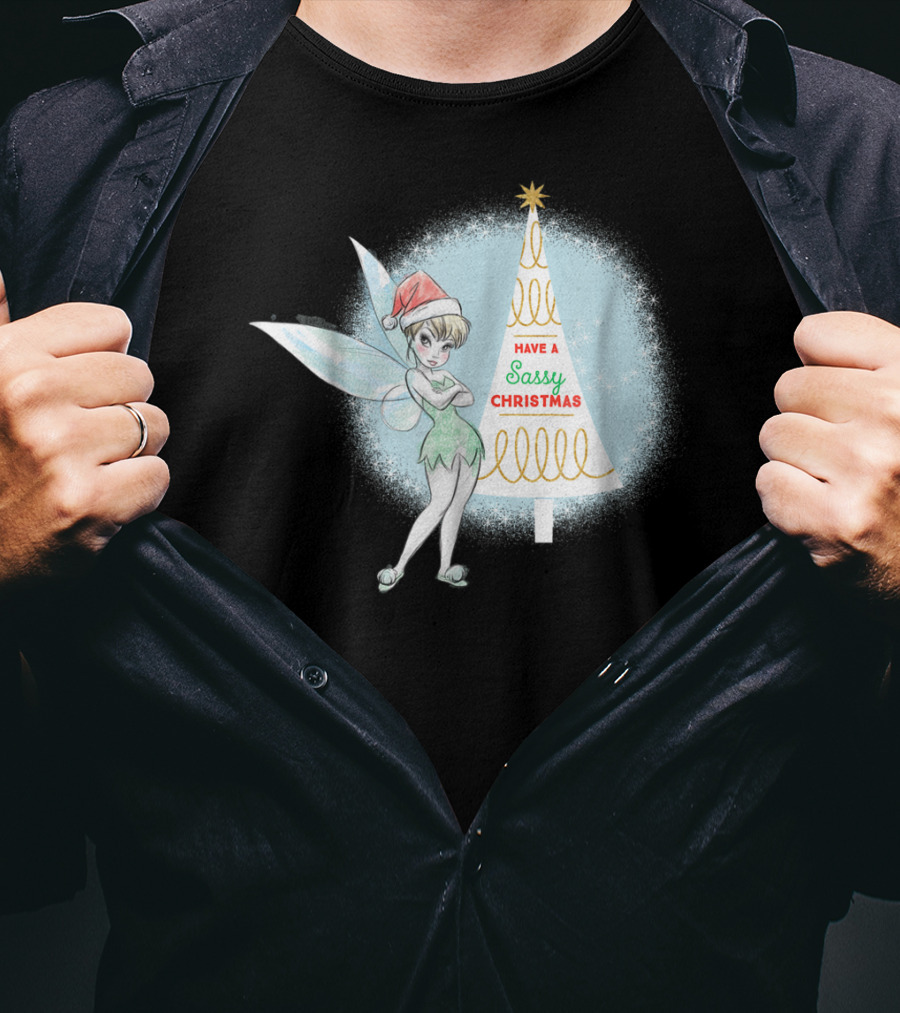 Disney Tinker Bell Have A Sassy Christmas Holiday T-Shirt