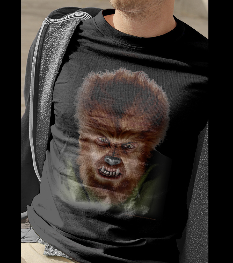 Universal Monsters The Wolf Man Classic Face T-Shirt