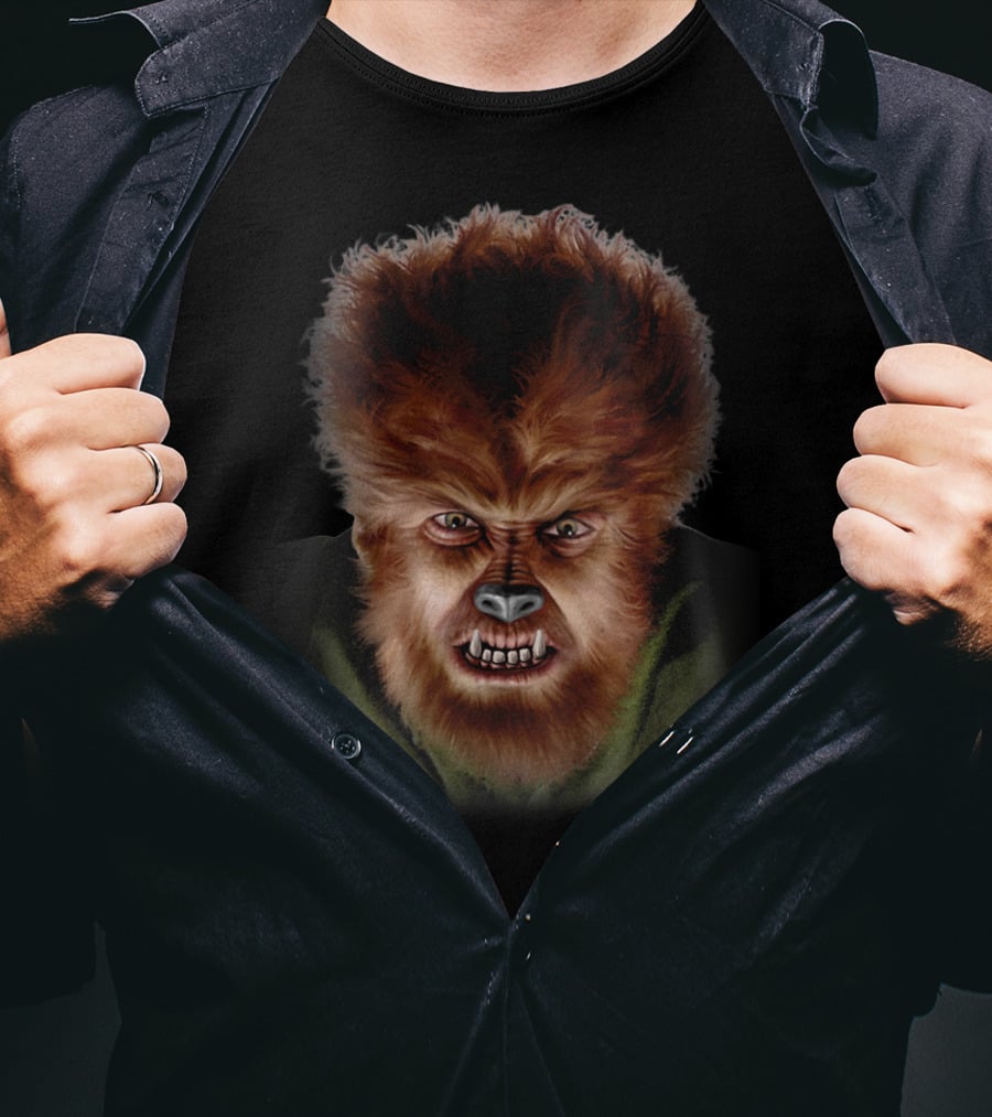 Universal Monsters The Wolf Man Classic Face T-Shirt