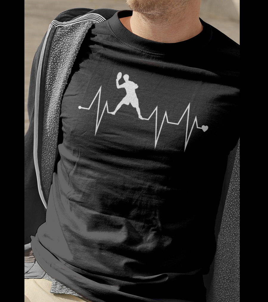 Ultimate Frisbee Player Heartbeat Funny T-Shirt