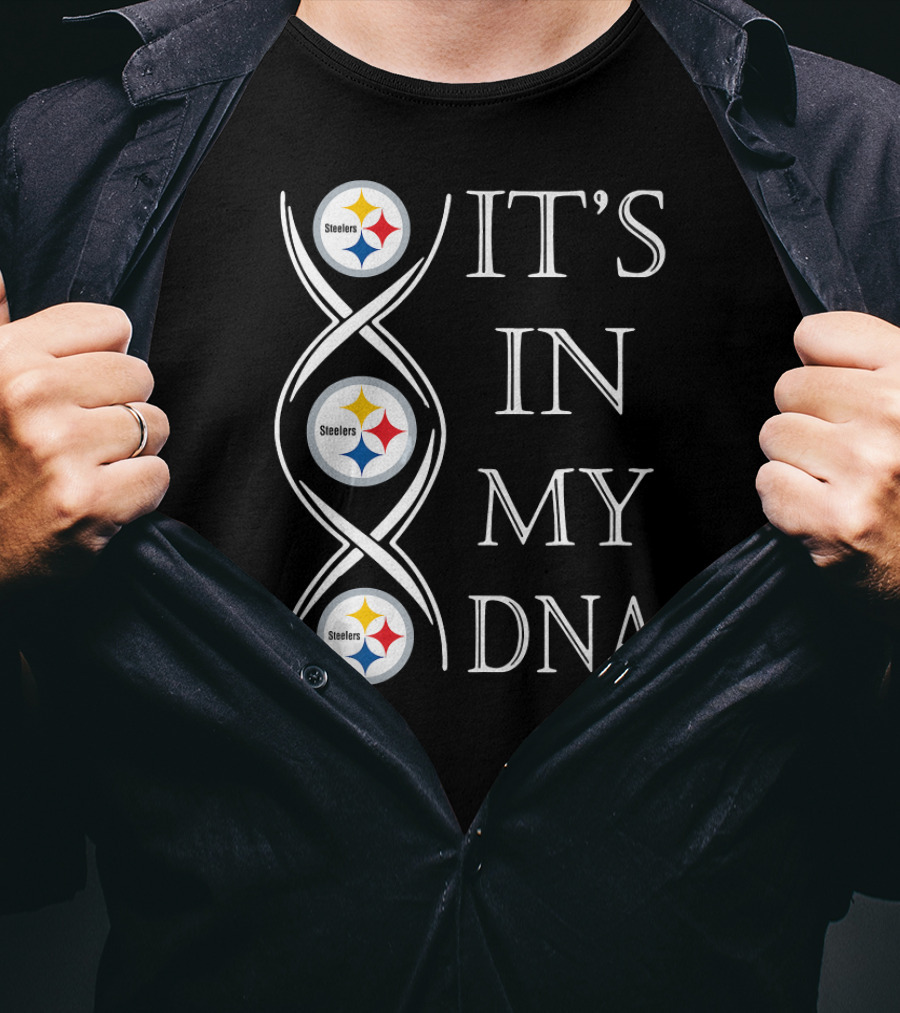Pittsburgh Steelers It's In My DNA Football Fan Christmas T-Shirt