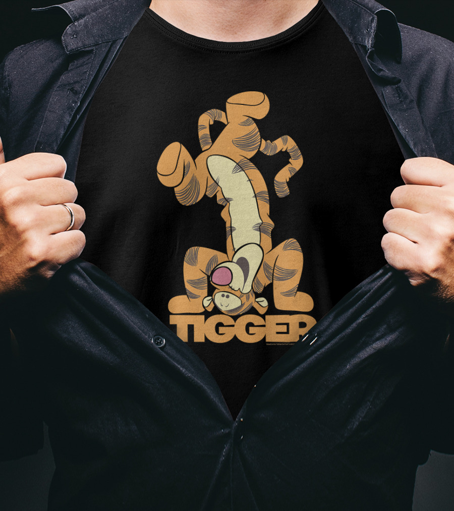 Disney Tigger Upside Down Winnie The Pooh T-Shirt
