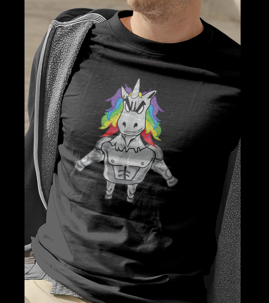 Brony Rainbow Muscle Pony T-Shirt