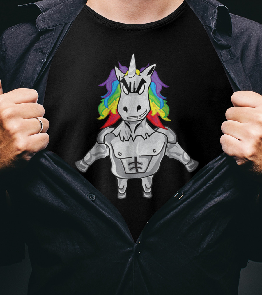 Brony Rainbow Muscle Pony T-Shirt