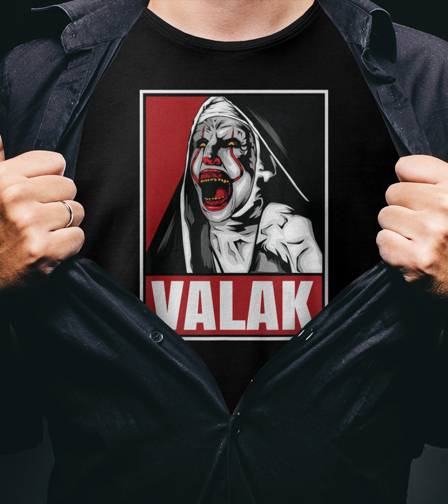 Scary Horror Valak Conjuring Nun Halloween Present T-Shirt