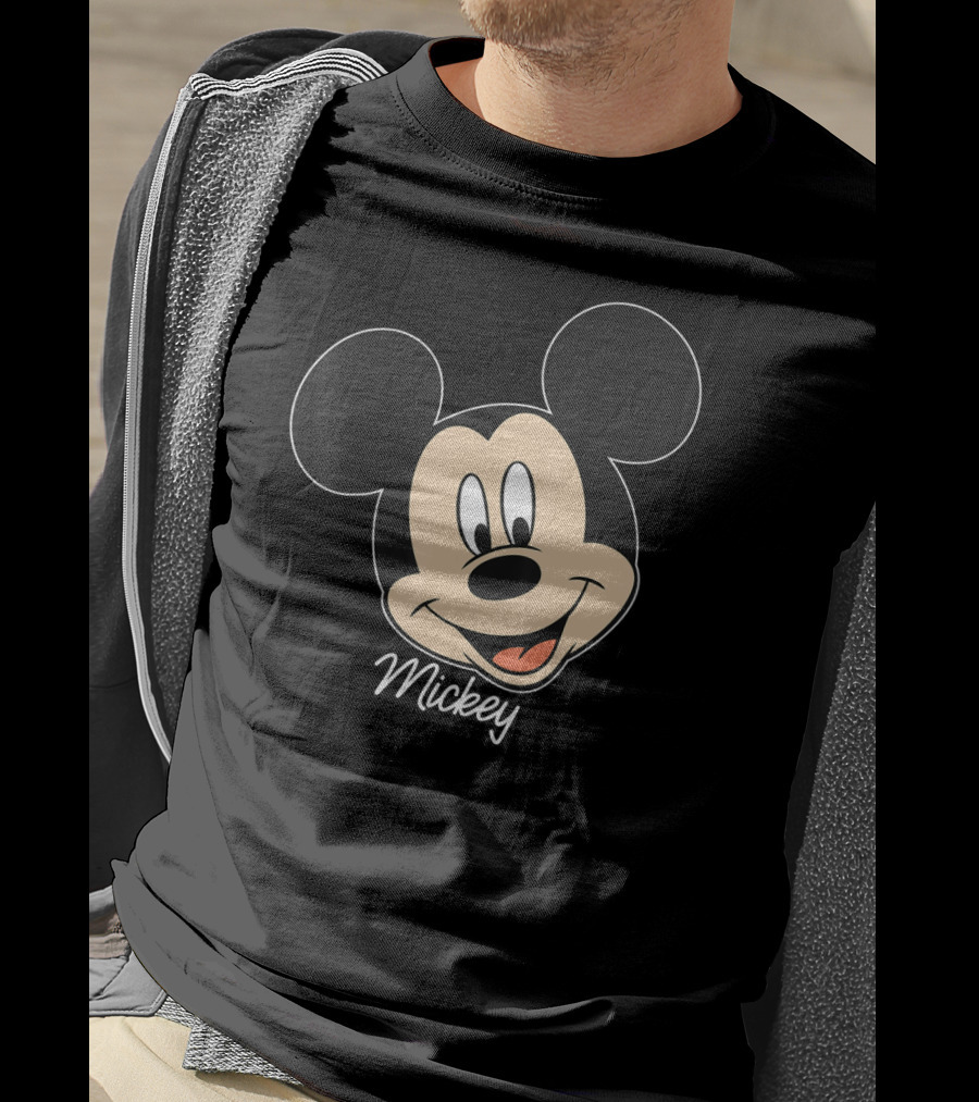 Disney Mickey And Friends Mickey Mouse Big Face Mickey T-Shirt
