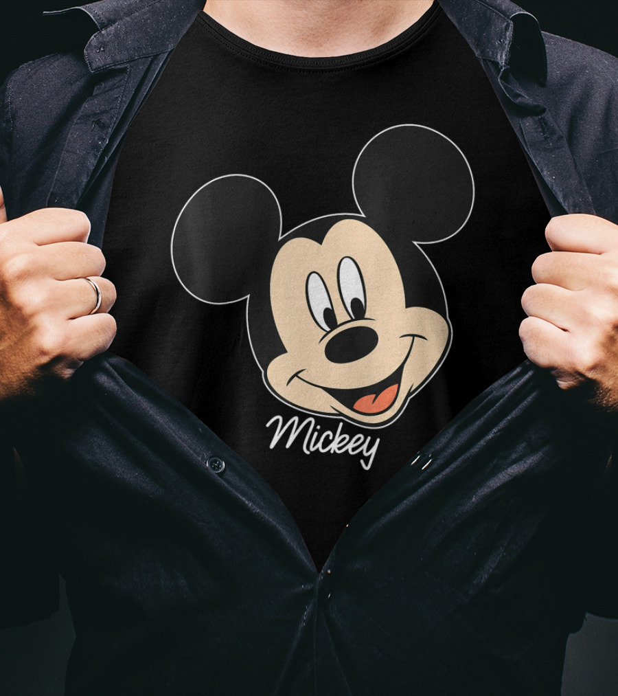 Disney Mickey And Friends Mickey Mouse Big Face Mickey T-Shirt