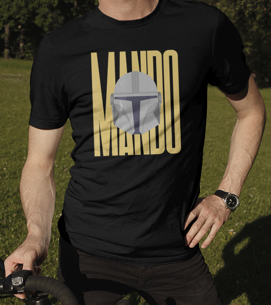 Mando Helmet Star Wars The Mandalorian Merch T-Shirt