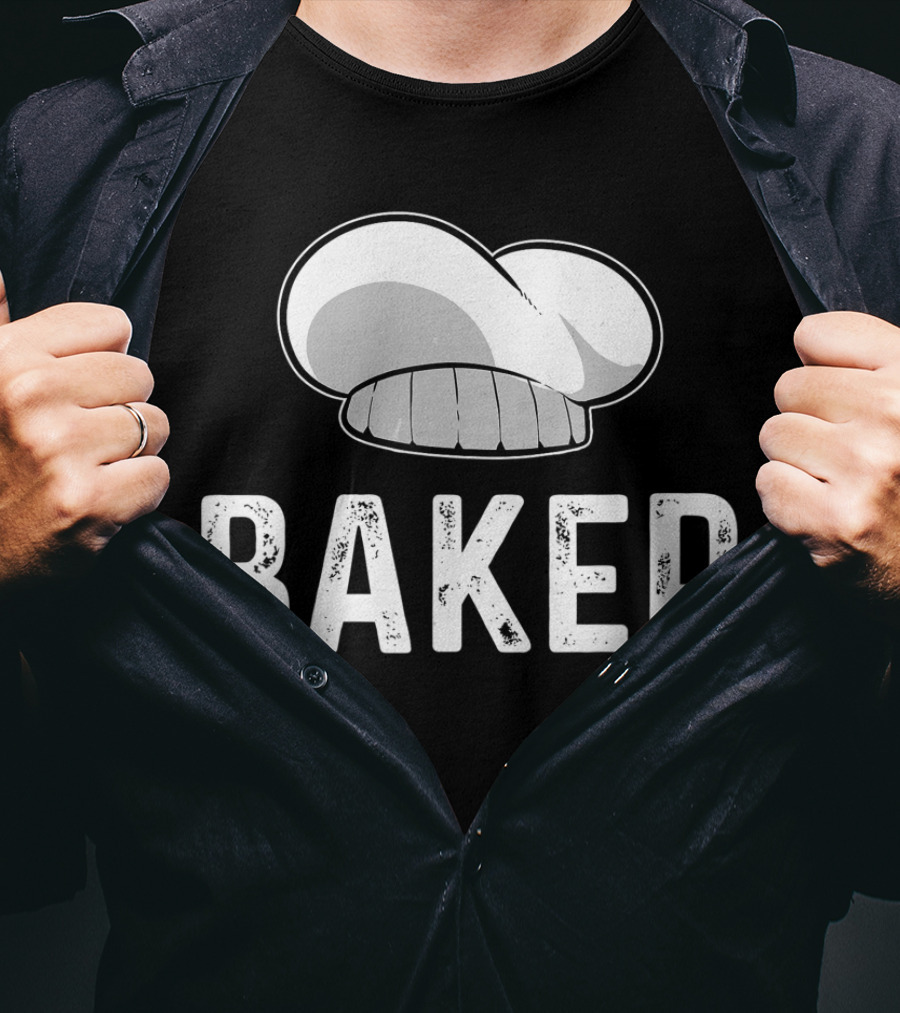Baker Baking Bakery Chef Hat T-Shirt