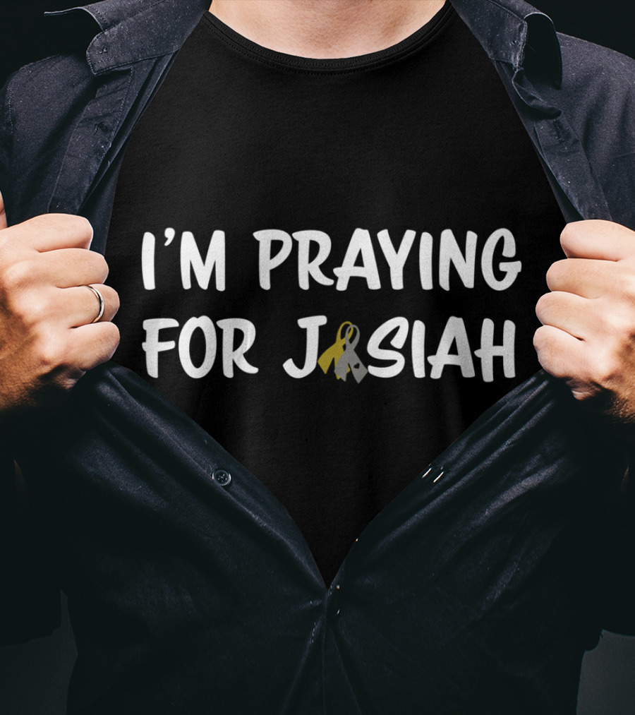 I'm Praying For Josiah Gold And Grey Awareness T-Shirt