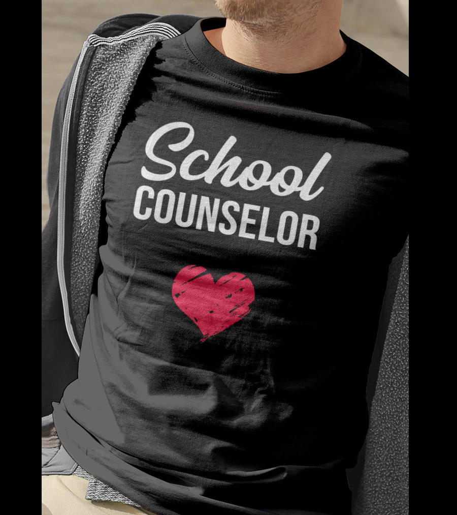 School Counselor Heart T-Shirt