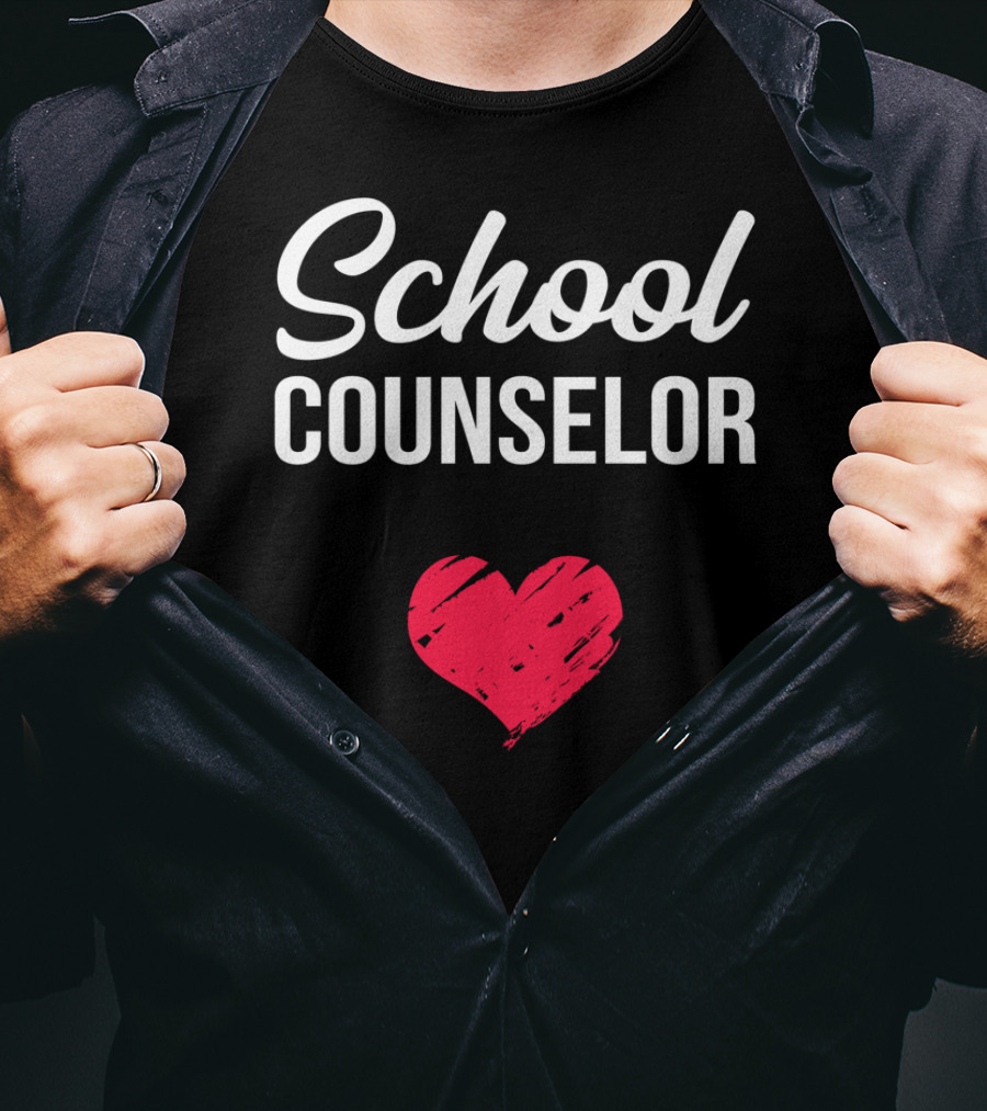 School Counselor Heart T-Shirt