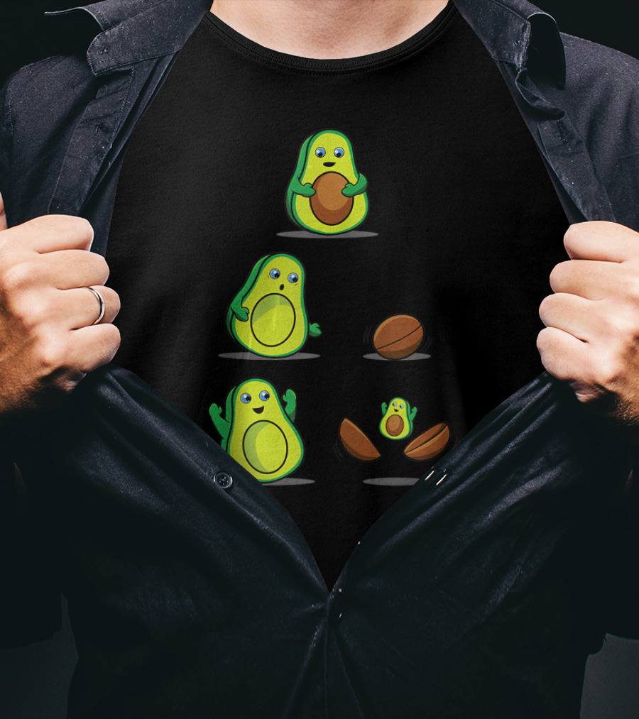 Avocado Mom Pregnancy Mamacado Cute Expecting Fruit Family Gag T-Shirt