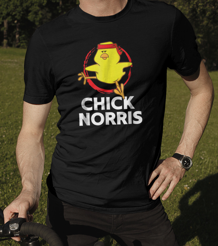 Chick Norris Martial Arts Funny Chicken T-Shirt