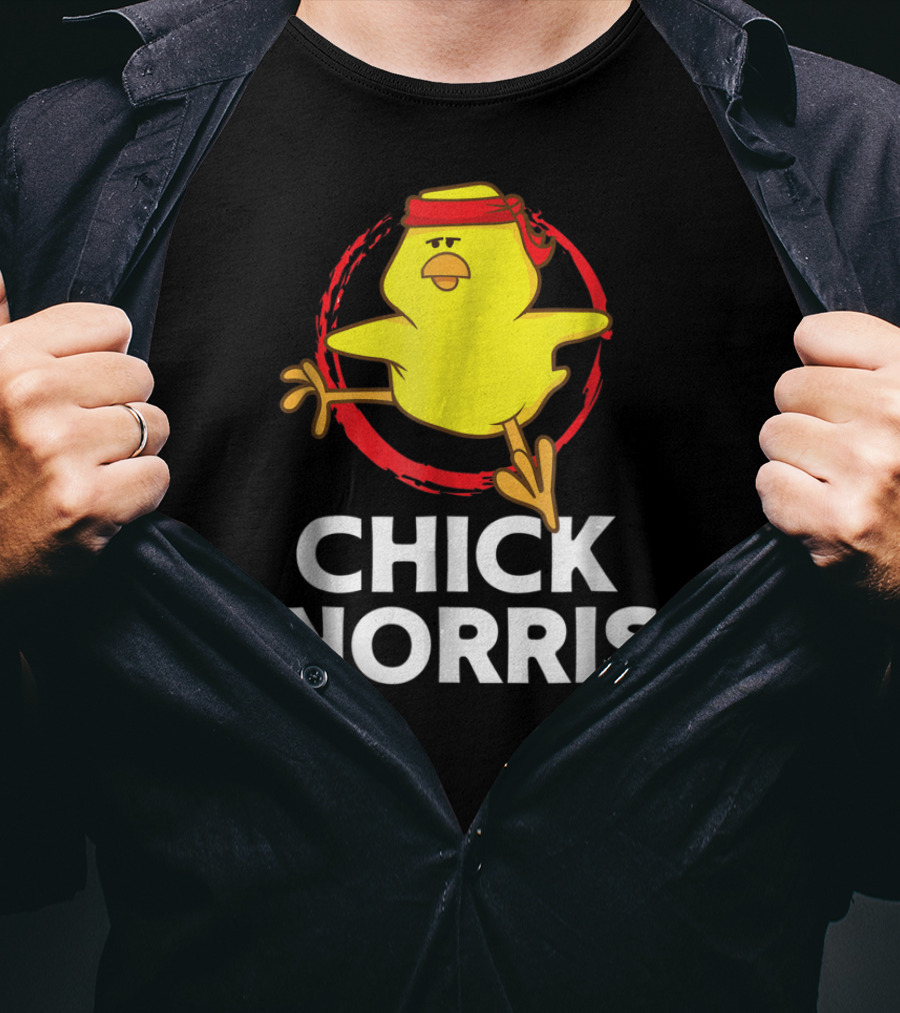 Chick Norris Martial Arts Funny Chicken T-Shirt