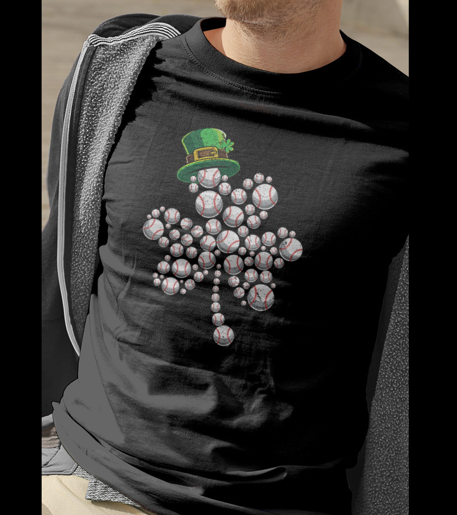 Four Leaf Clover Shamrock Baseball Hat T-Shirt