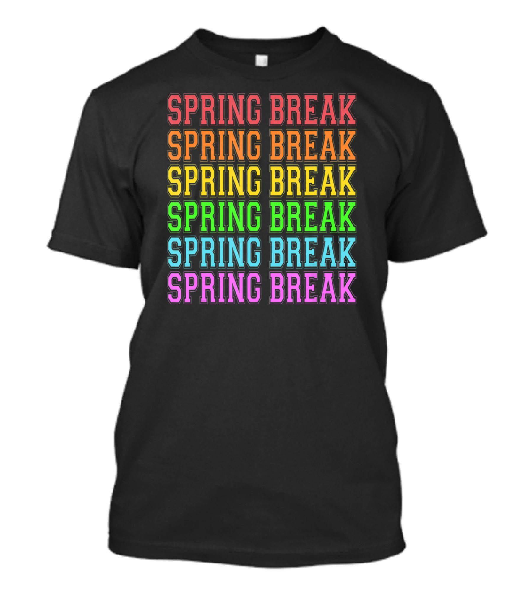 Spring Break Rainbow Teacher Students T-Shirt