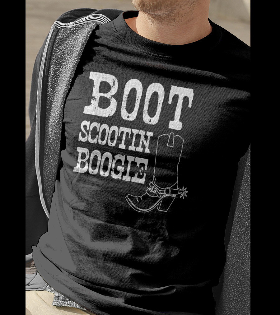 Boot Scootin Boogie Cowboy Boot Spur T-Shirt