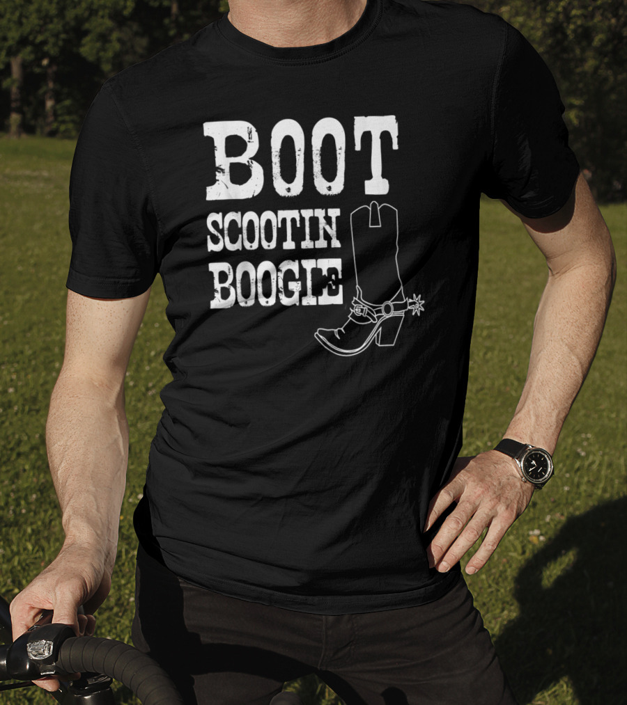 Boot Scootin Boogie Cowboy Boot Spur T-Shirt