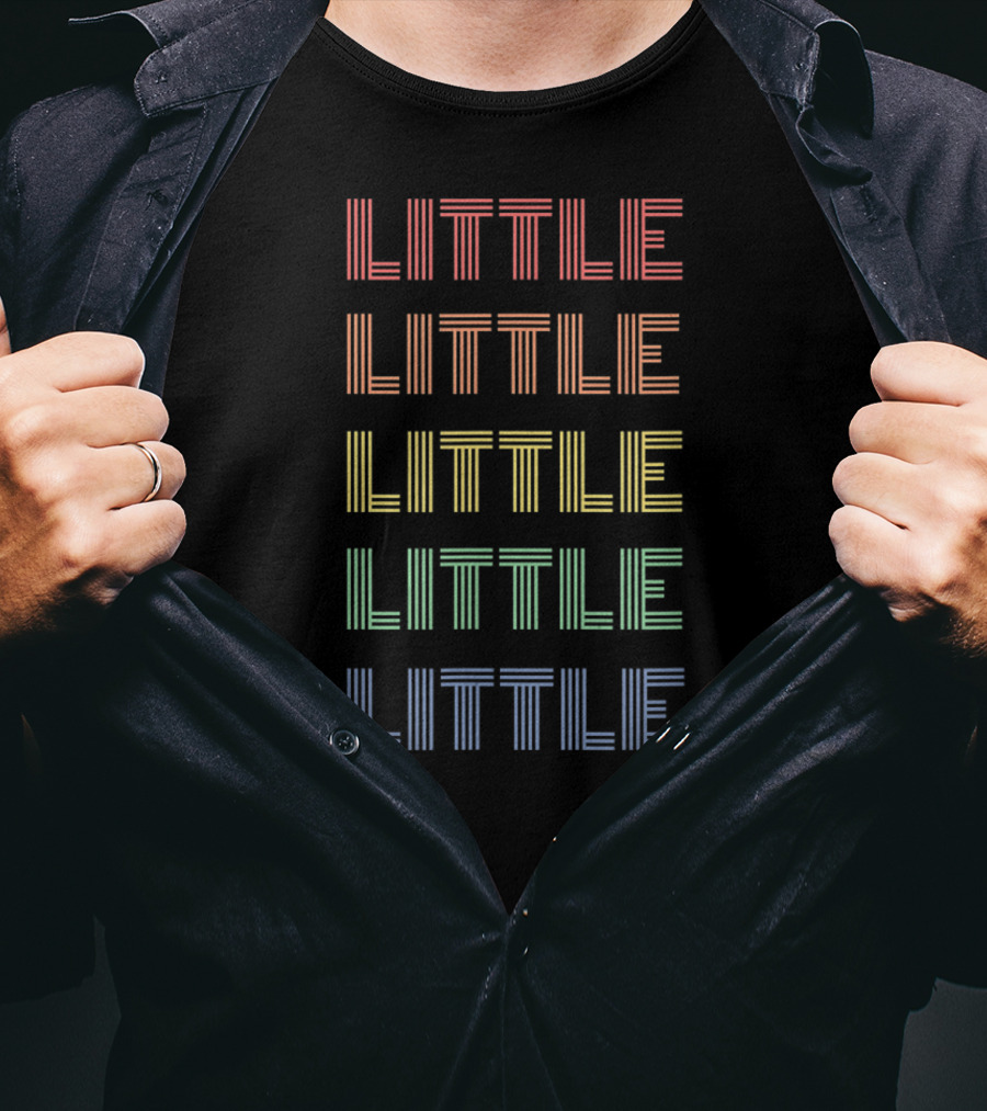 Little Little Little Little Little Rainbow Stripes T-Shirt
