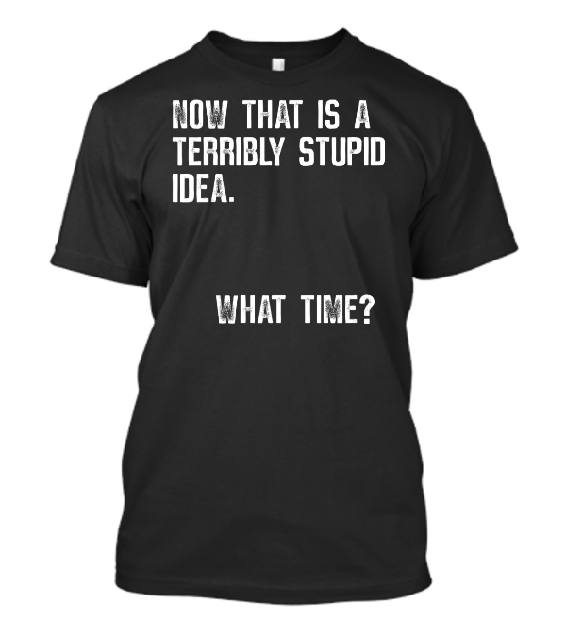 Now That Is A Terribly Stupid Idea What Time? T-Shirt