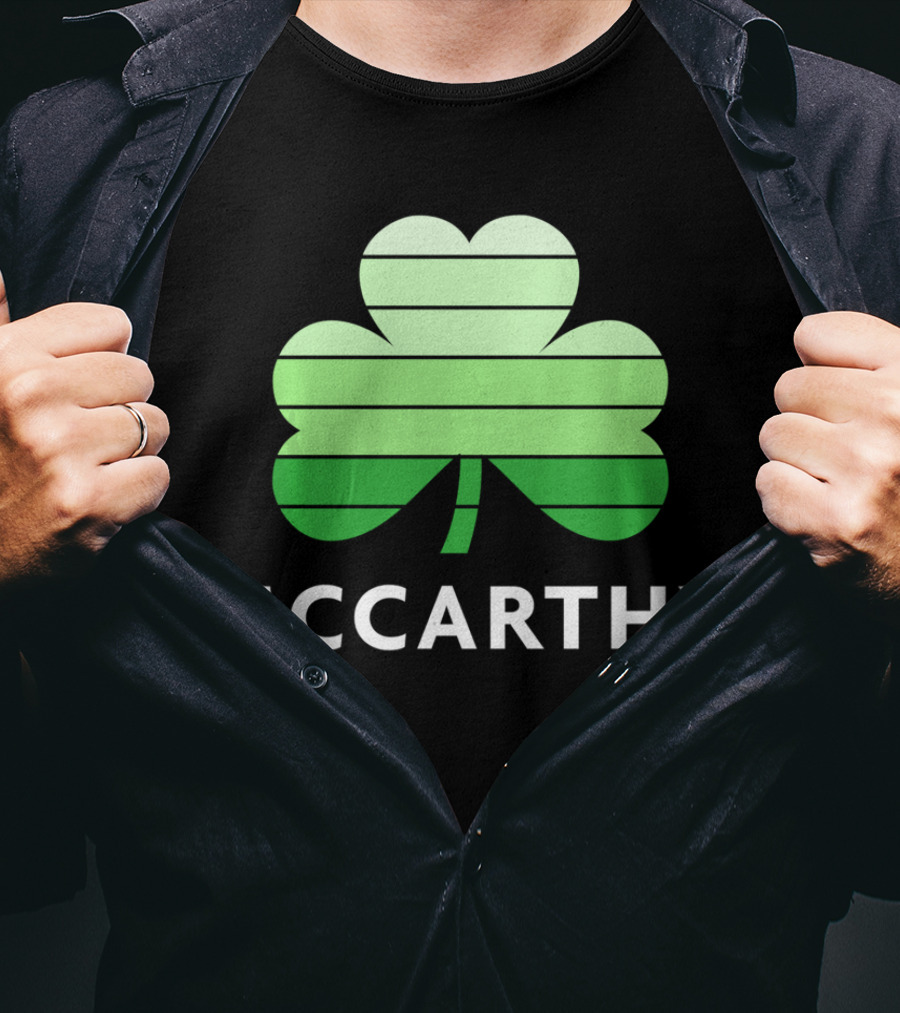 McCarthy Shamrock Irish Heritage Family Name T-Shirt