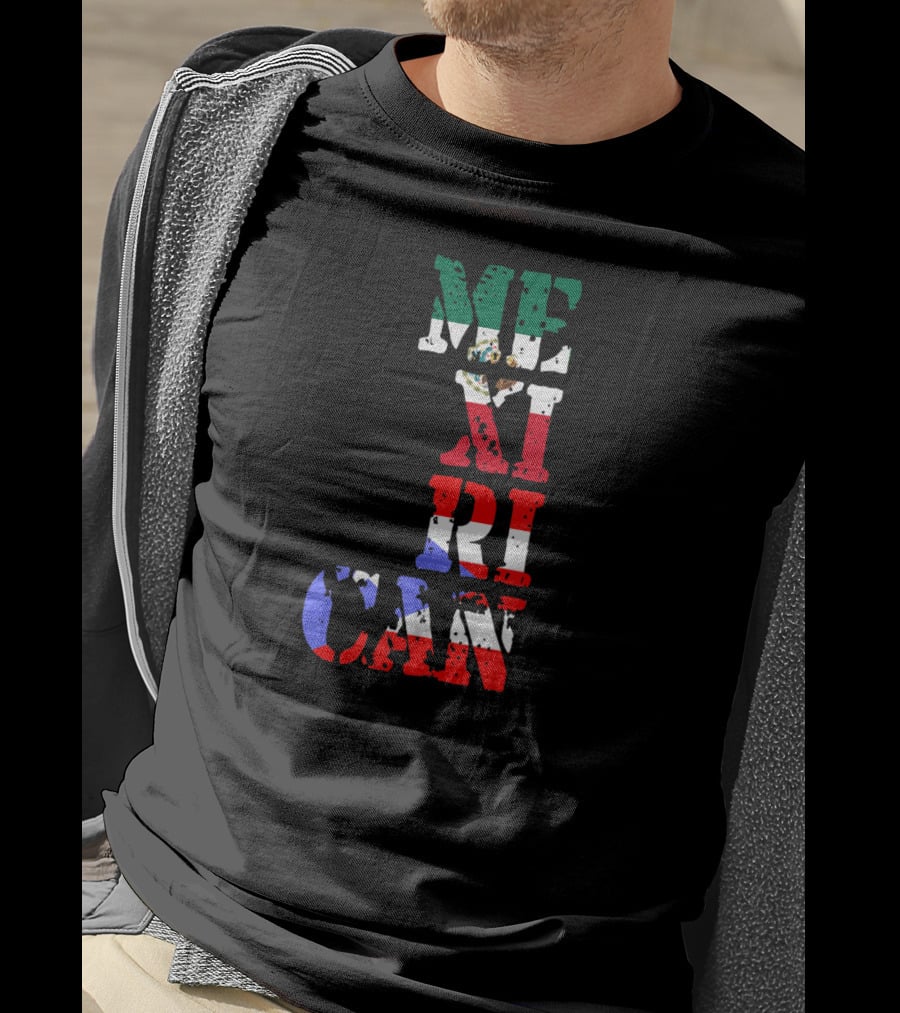 Mexican Puerto Rican Mexirican Flag Colors T-Shirt