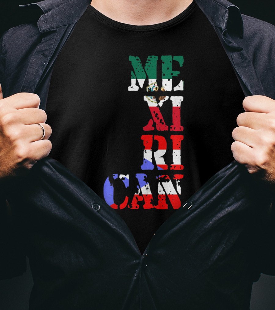 Mexican Puerto Rican Mexirican Flag Colors T-Shirt