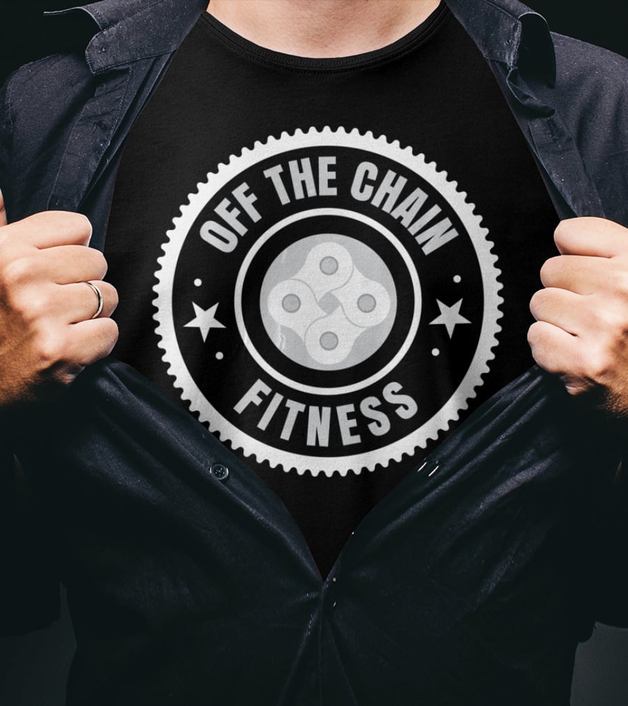 Off The Chain Fitness Cycling Gear-Inspired T-Shirt
