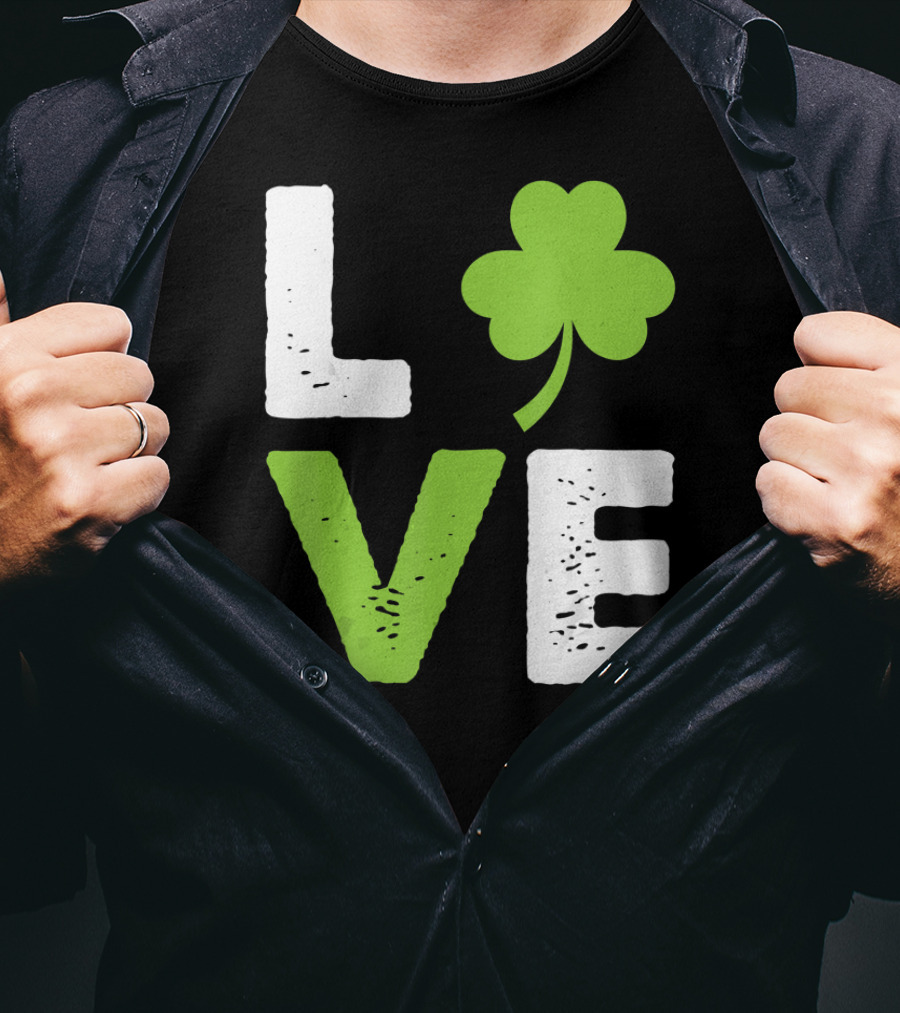 Love Shamrock Irish Love T-Shirt