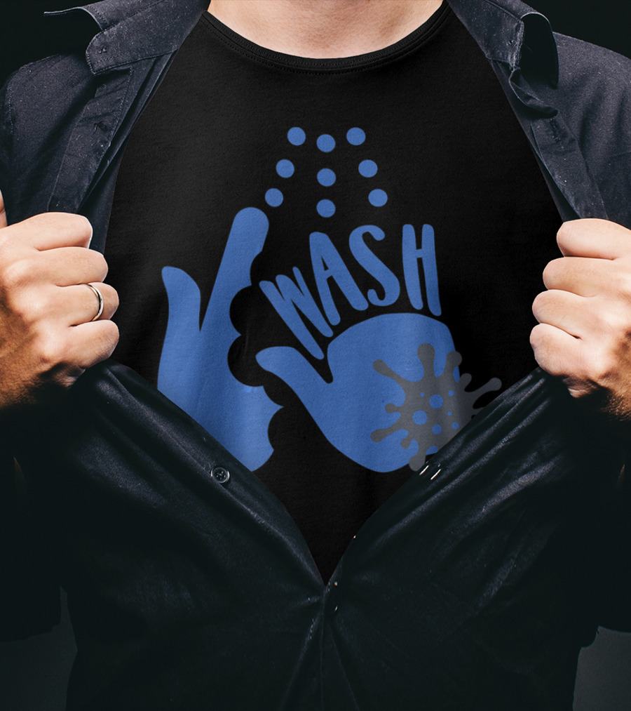 Wash Your Freakin' Hands Virus Bubbles T-Shirt