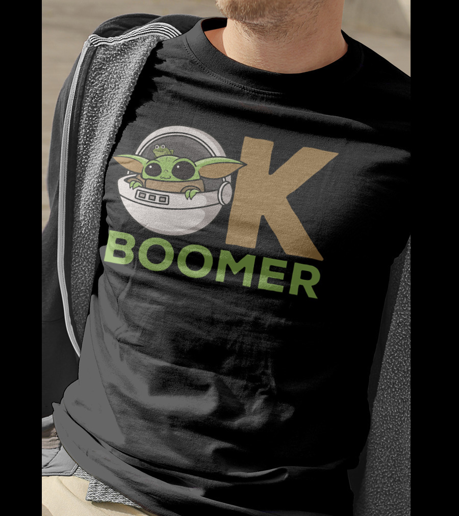 OK Boomer Baby Yoda Meme T-Shirt