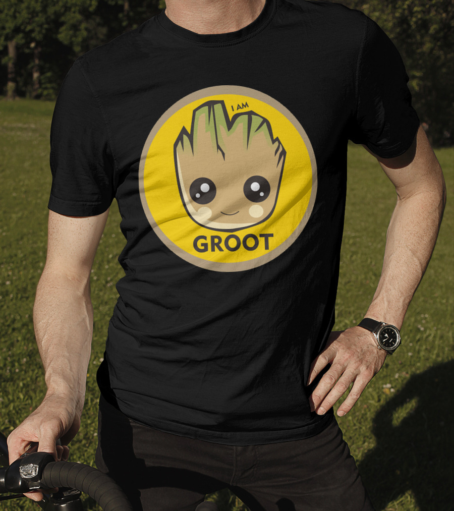 I AM GROOT Baby Groot Kawaii Face T-Shirt