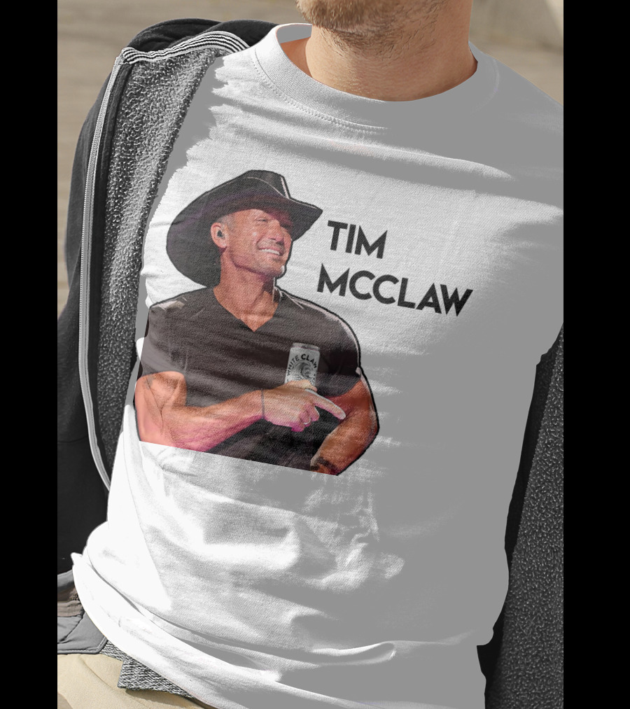 Tim McClaw White Claw Can Cowboy Hat T-Shirt