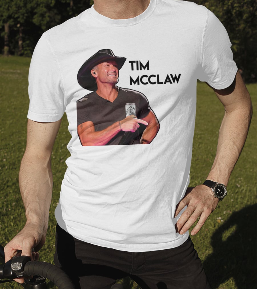 Tim McClaw White Claw Can Cowboy Hat T-Shirt