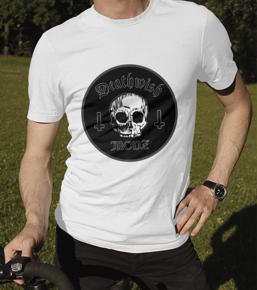 DeathWish Modz Skull With Inverted Crosses T-Shirt