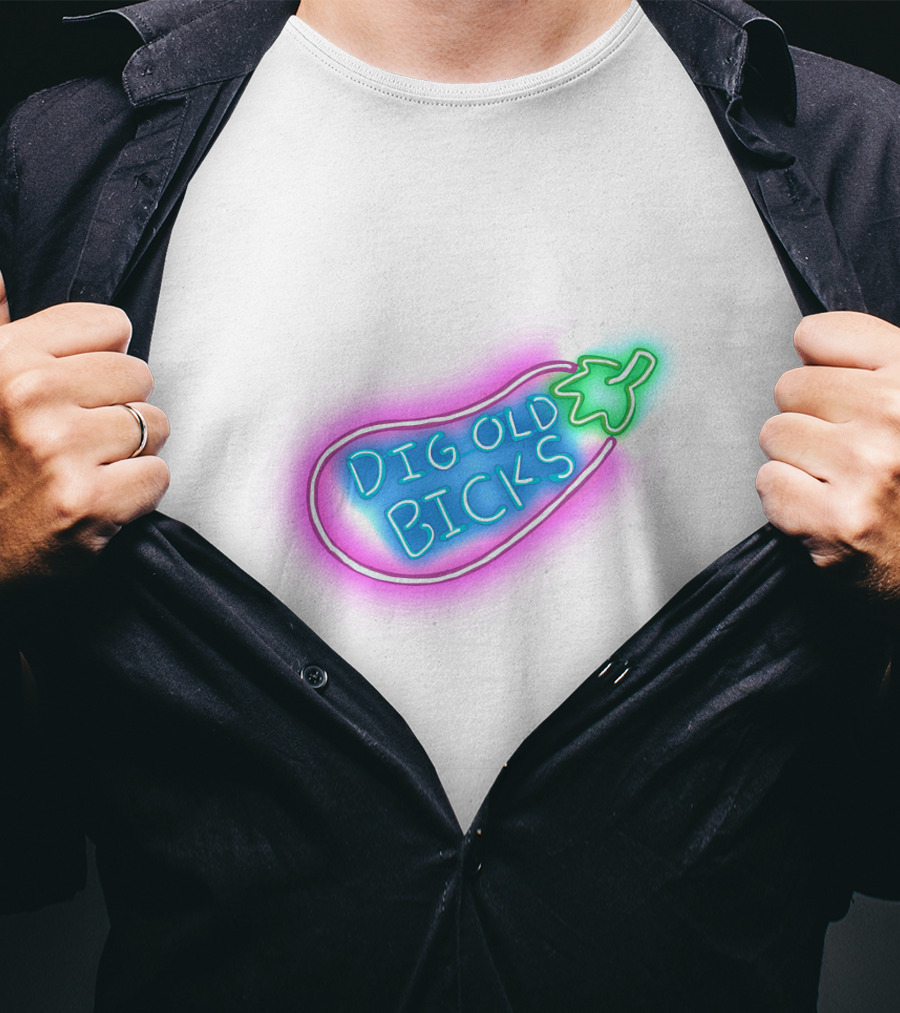 Dig Old Bick Neon Eggplant Terry Korvo Solar Opposites T-Shirt
