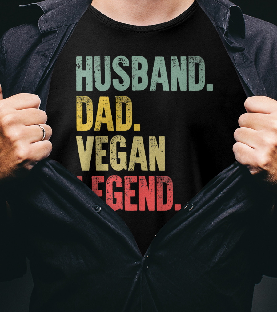 Husband Dad Vegan Legend T-Shirt