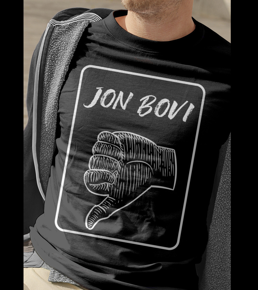 Jon Bovi Thumbs Down Parody USA T-Shirt