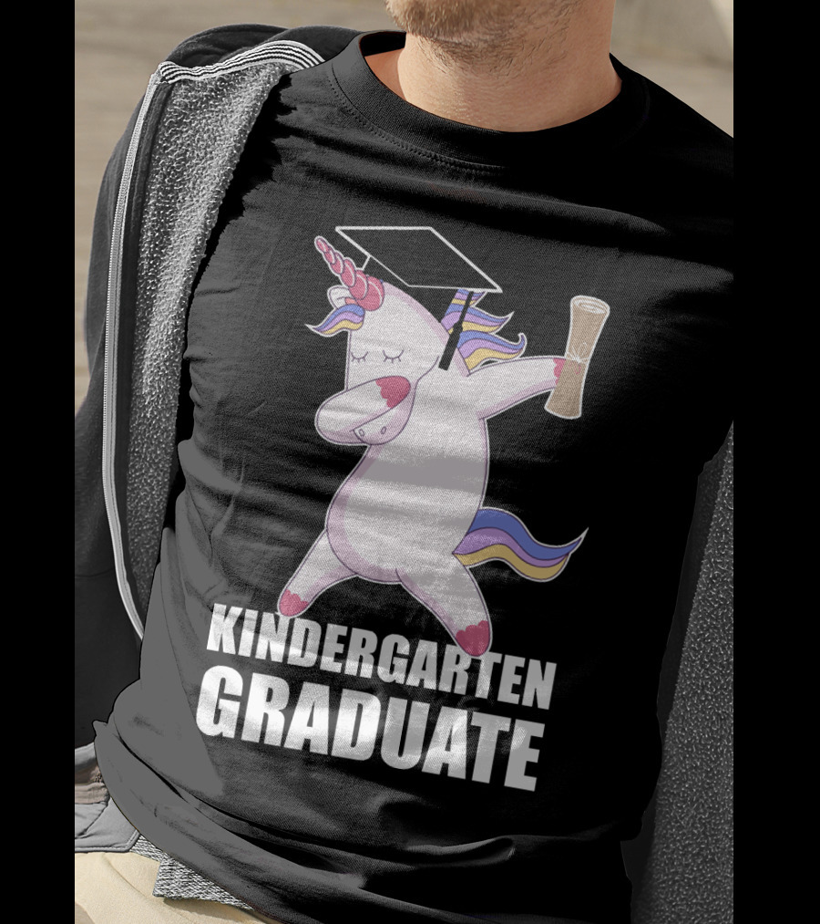 Kindergarten Graduate Unicorn Dab Graduation T-Shirt
