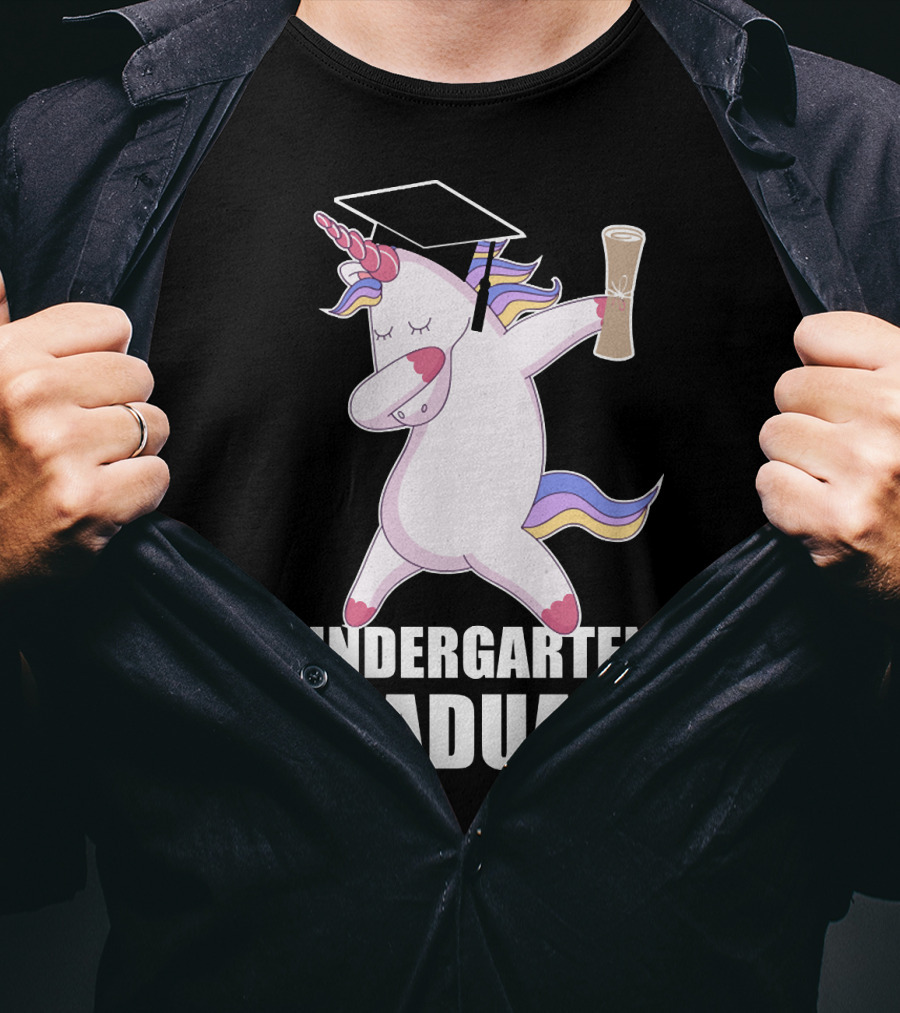Kindergarten Graduate Unicorn Dab Graduation T-Shirt