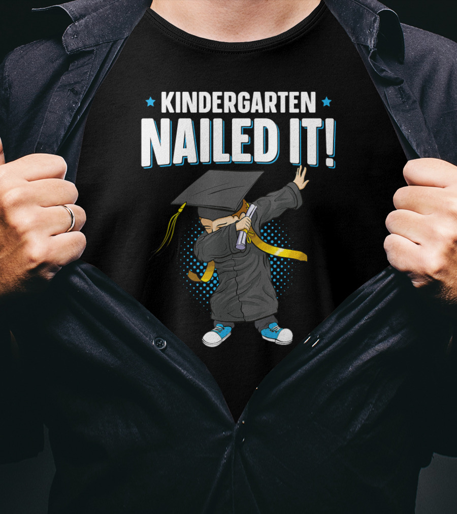 Kindergarten Graduation Nailed It Dabbing Kid T-Shirt