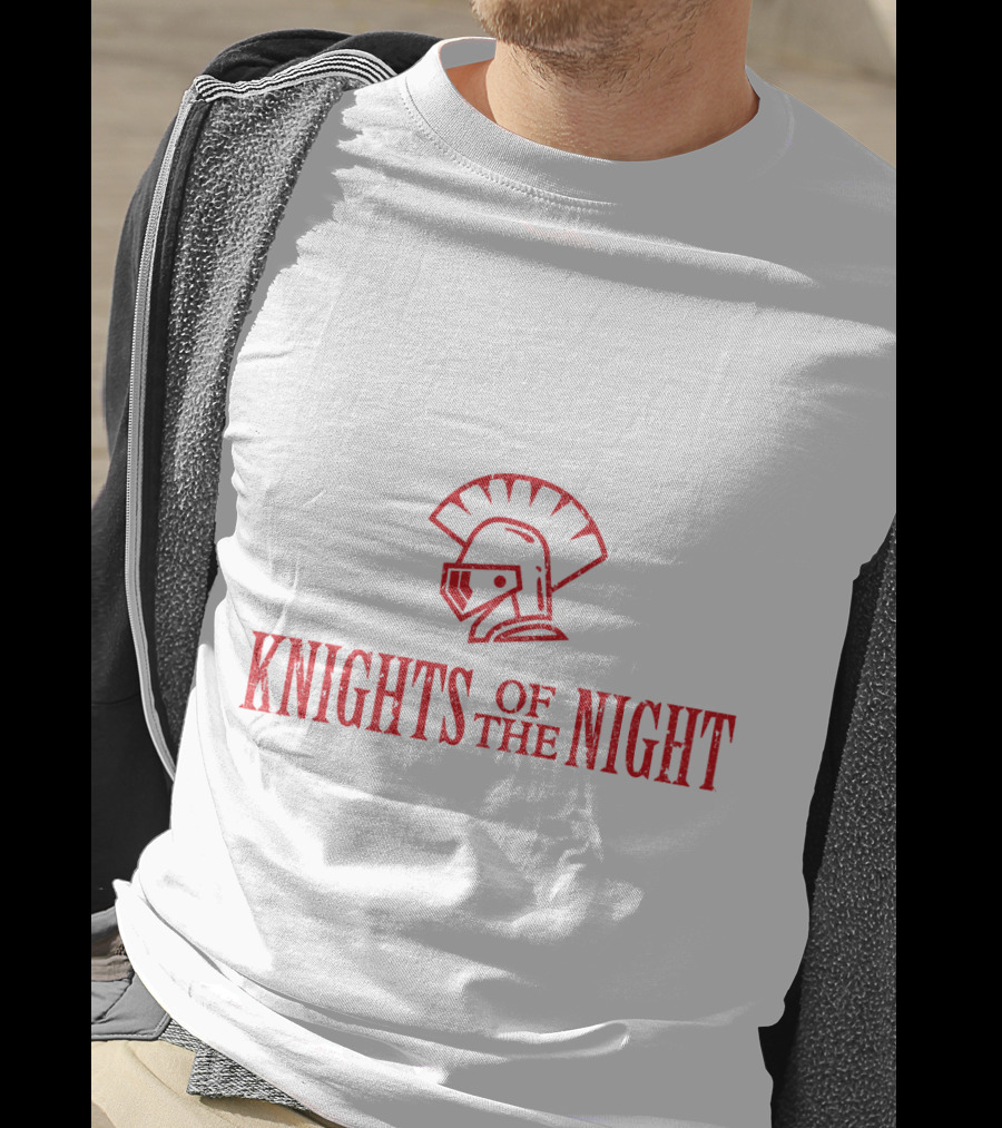 Knights Of The Night Michael Scott Spartan Helmet T-Shirt