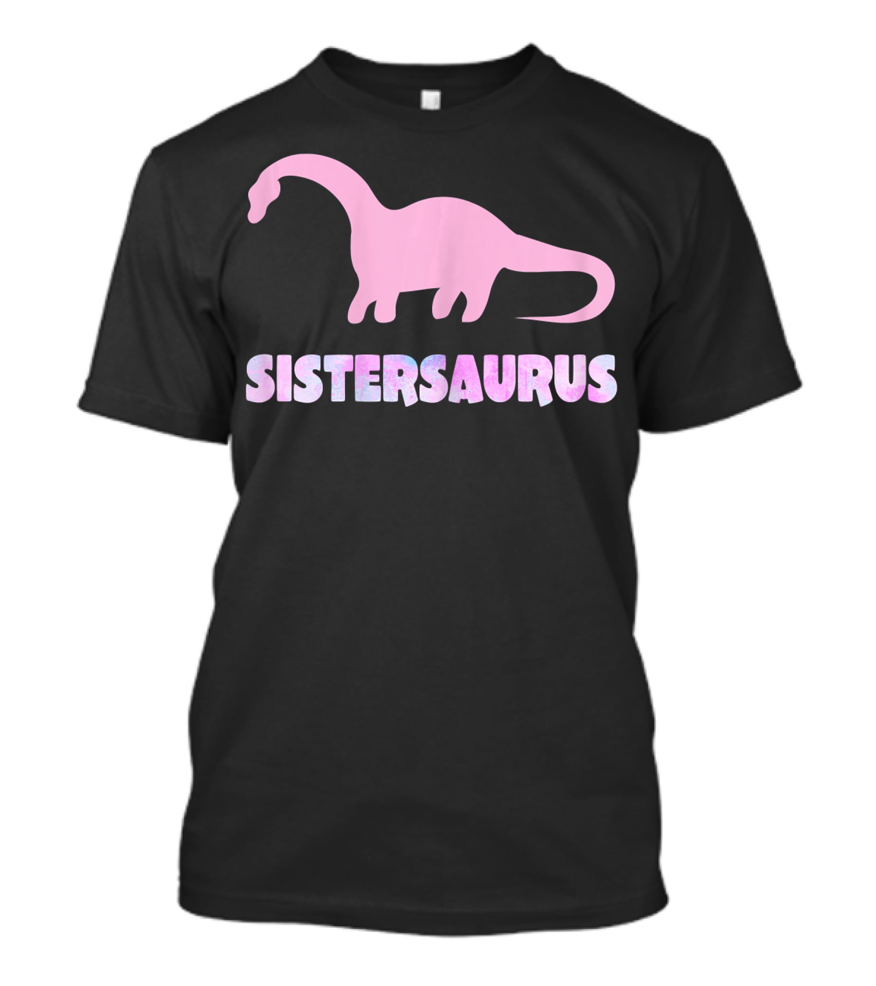 Sistersaurus Dinosaur Silhouette In T-Shirt