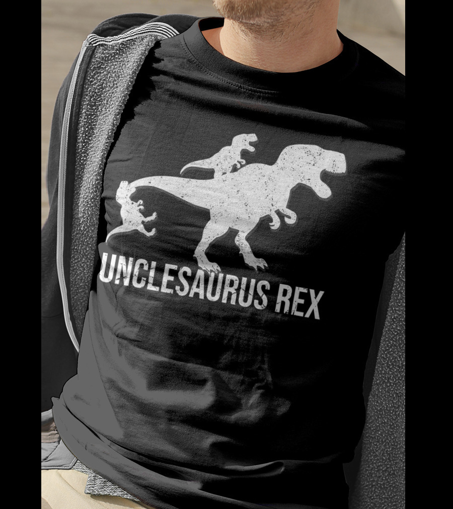 Unclesaurus Rex 2 Kids Funny Uncle Dinosaur T-Shirt