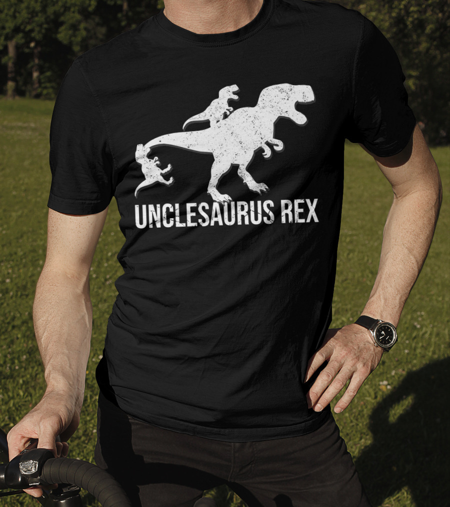 Unclesaurus Rex 2 Kids Funny Uncle Dinosaur T-Shirt