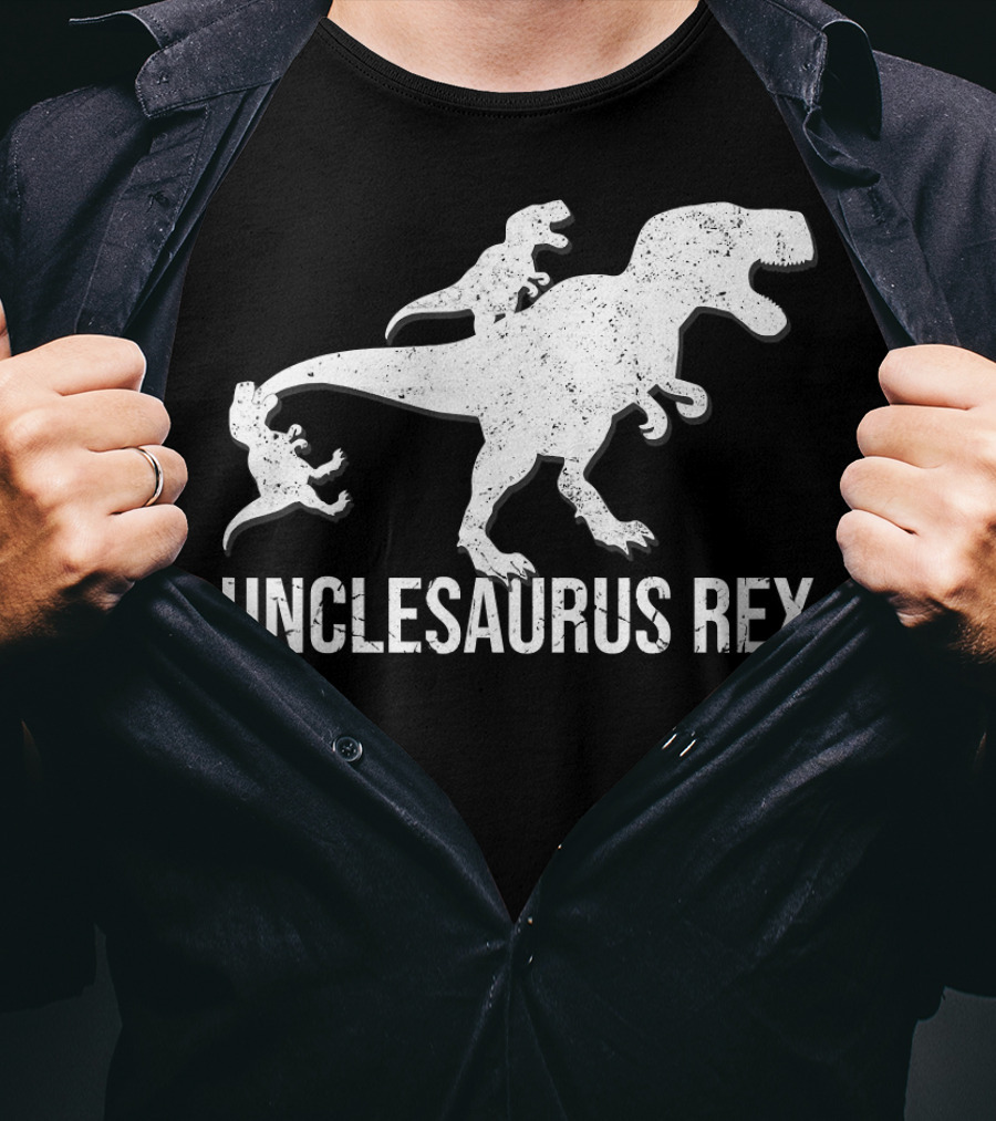 Unclesaurus Rex 2 Kids Funny Uncle Dinosaur T-Shirt
