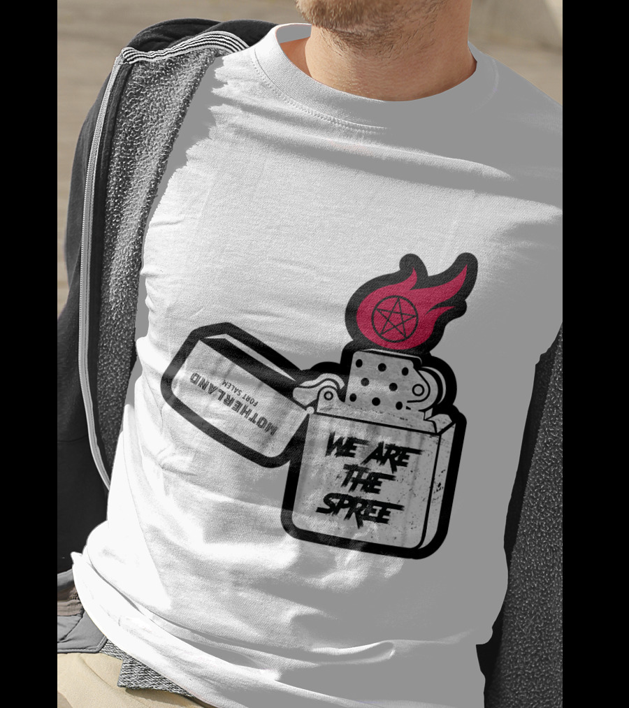 We Are The Spree Motherland For Slaves Lighter With Pentagram Flame T-Shirt